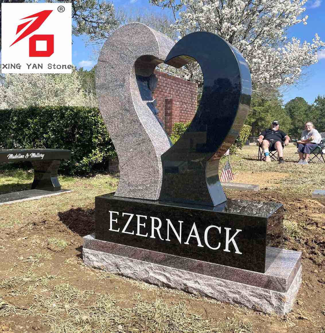 Çin Xingyan İstehsalat - Sevgi formalı Art Tombstone