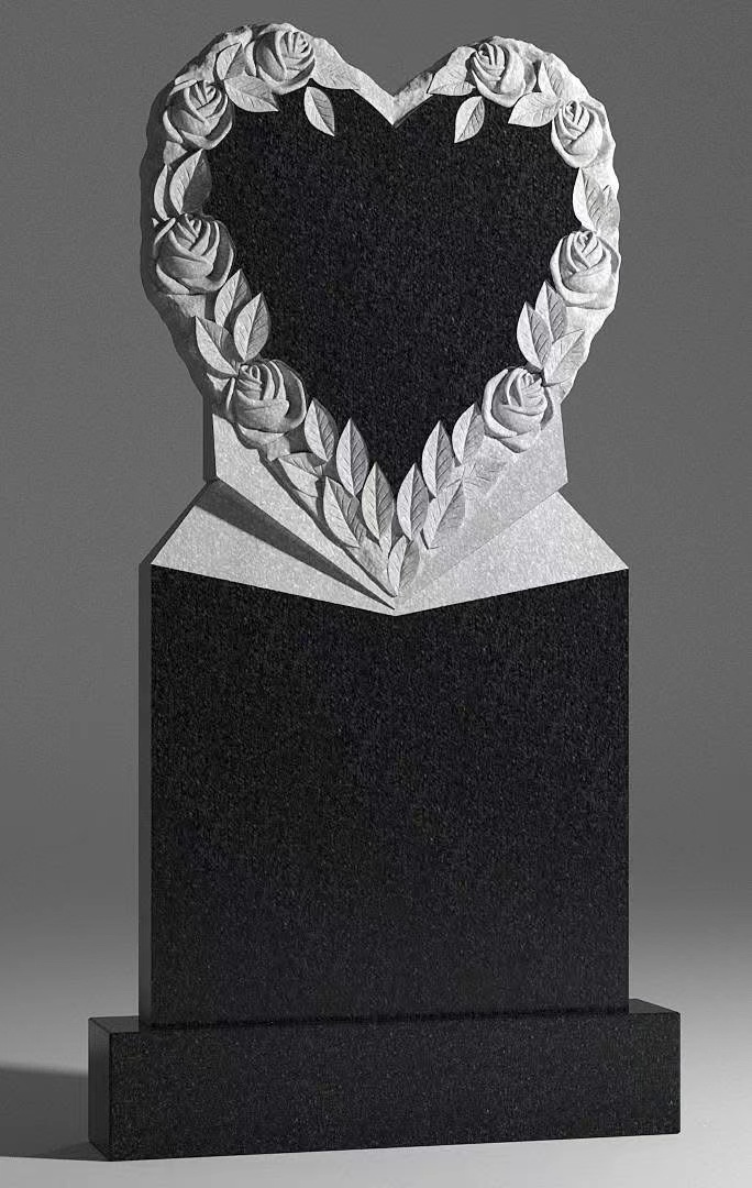 Çin Xingyan Rusy Style Rose Rose Ürək Ring Art Tombstone